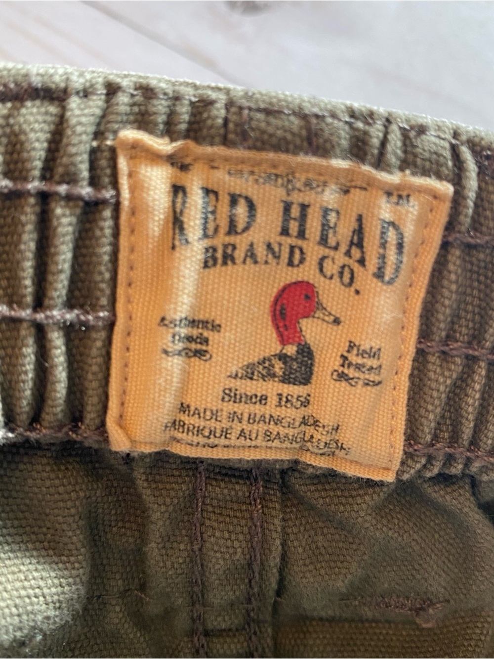 Men’s RED HEAD BRAND CO. Cargo Shorts Olive Size 40 - Picture 7 of 9